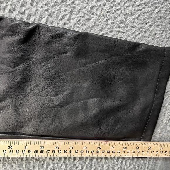 FASHION NOVA PETITE SHANNAH FAUX LEATHER CARGO PANTS WOMENS XL BLACK FITS 28x30 - Picture 12 of 12